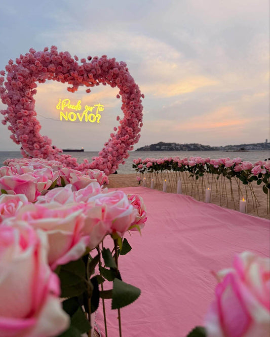 Propuesta de noviazgo en Acapulco- Paquete Corazón Puedo Ser tu Novio