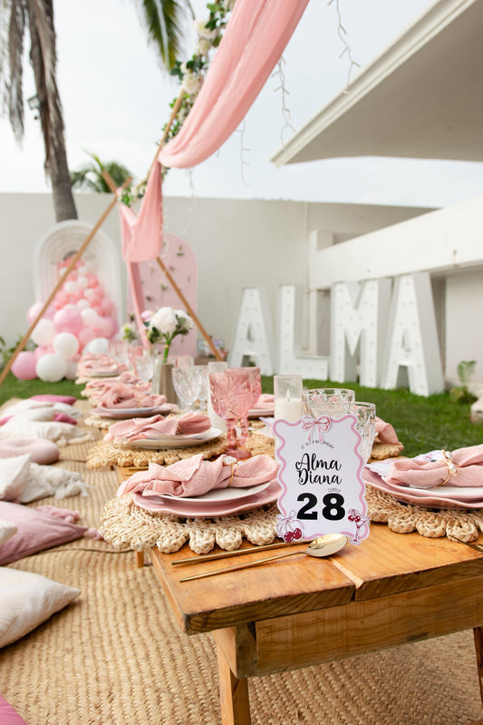 Picnic de cumpleaños en acapulco  | Paquete Coquette